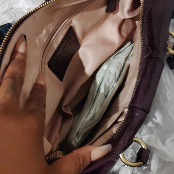 Coach Purple Patent Leather Women´s Bag